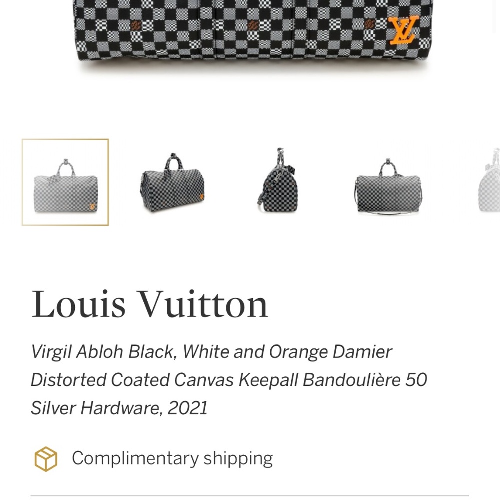 Louis Vuitton Distorted Damier keepall 50 - Picture 6 of 13